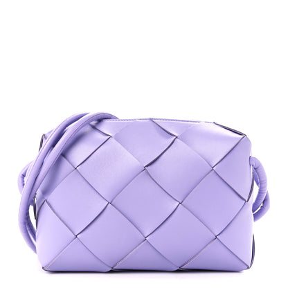 Bottega Veneta Lambskin Maxi Intreccio Small Cassette Camera Bag Wisteria 1 of 8