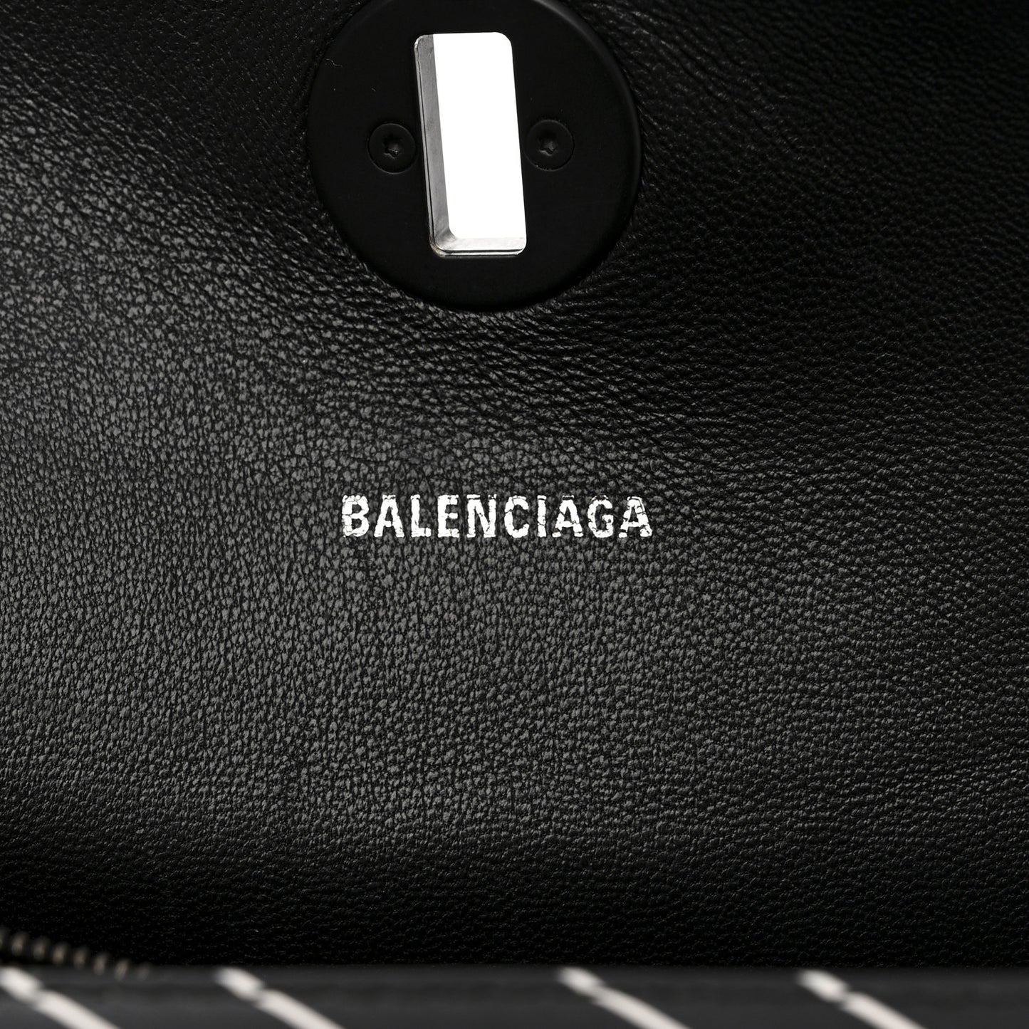 Calfskin All Over Logo Flap S Bag Black