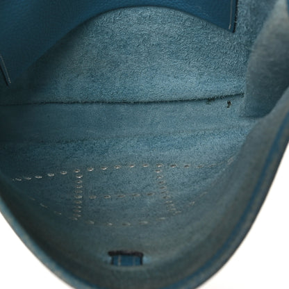 Hermes Taurillon Clemence Evelyne PM Blue Jean 5 of 11