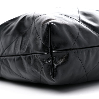 Chanel Shiny Calfskin Quilted Chanel 22 Black 9 of 10