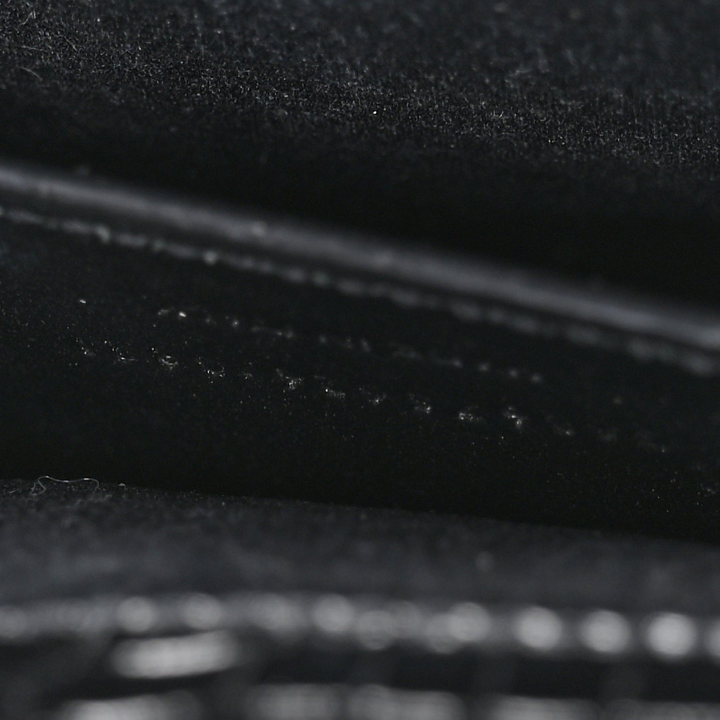 Shiny Calfskin Crocodile Embossed Small Manhattan Baguette Black