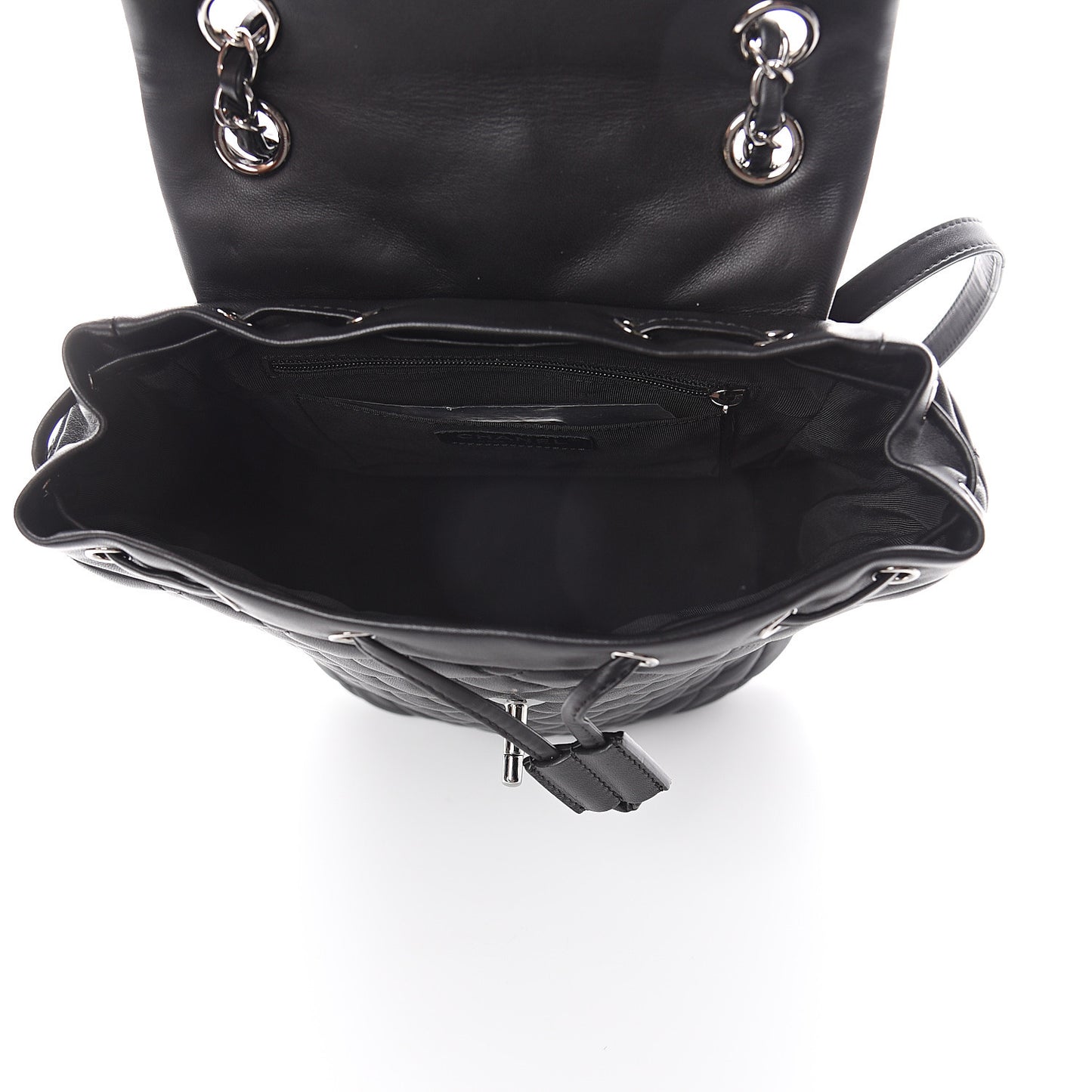 Lambskin Quilted Small Urban Spirit Backpack Black