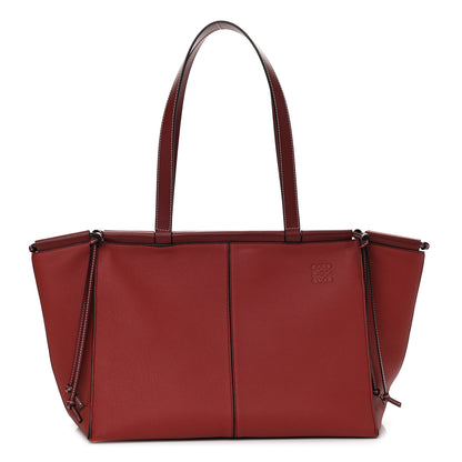 Loewe Soft Grained Calfskin Medium Cushion Tote Merlot 1 of 9