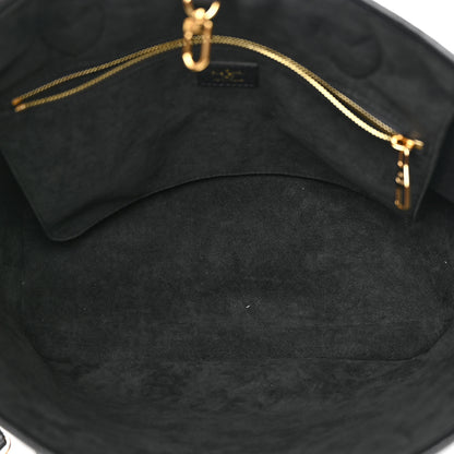 Louis Vuitton Empreinte Monogram Giant Neverfull MM Black Beige 6 of 14