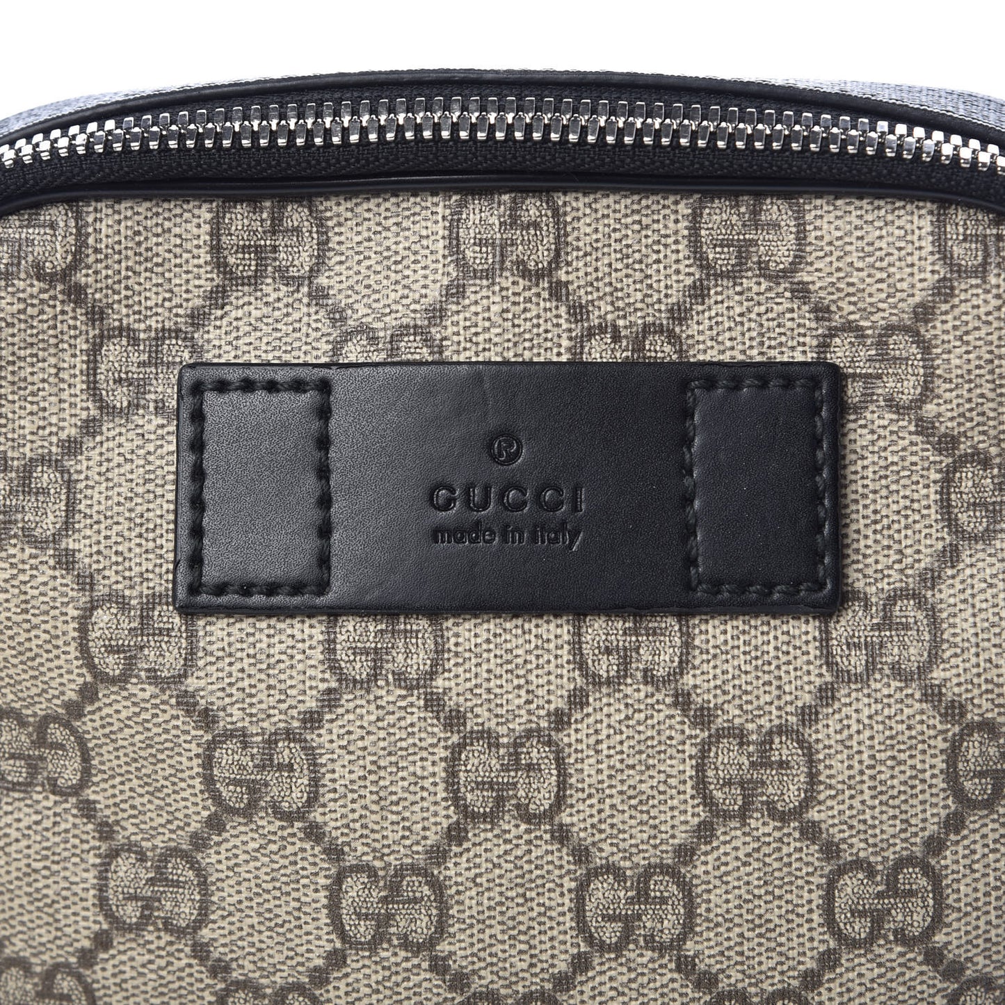 GG Supreme Monogram Web Belt Bag Black