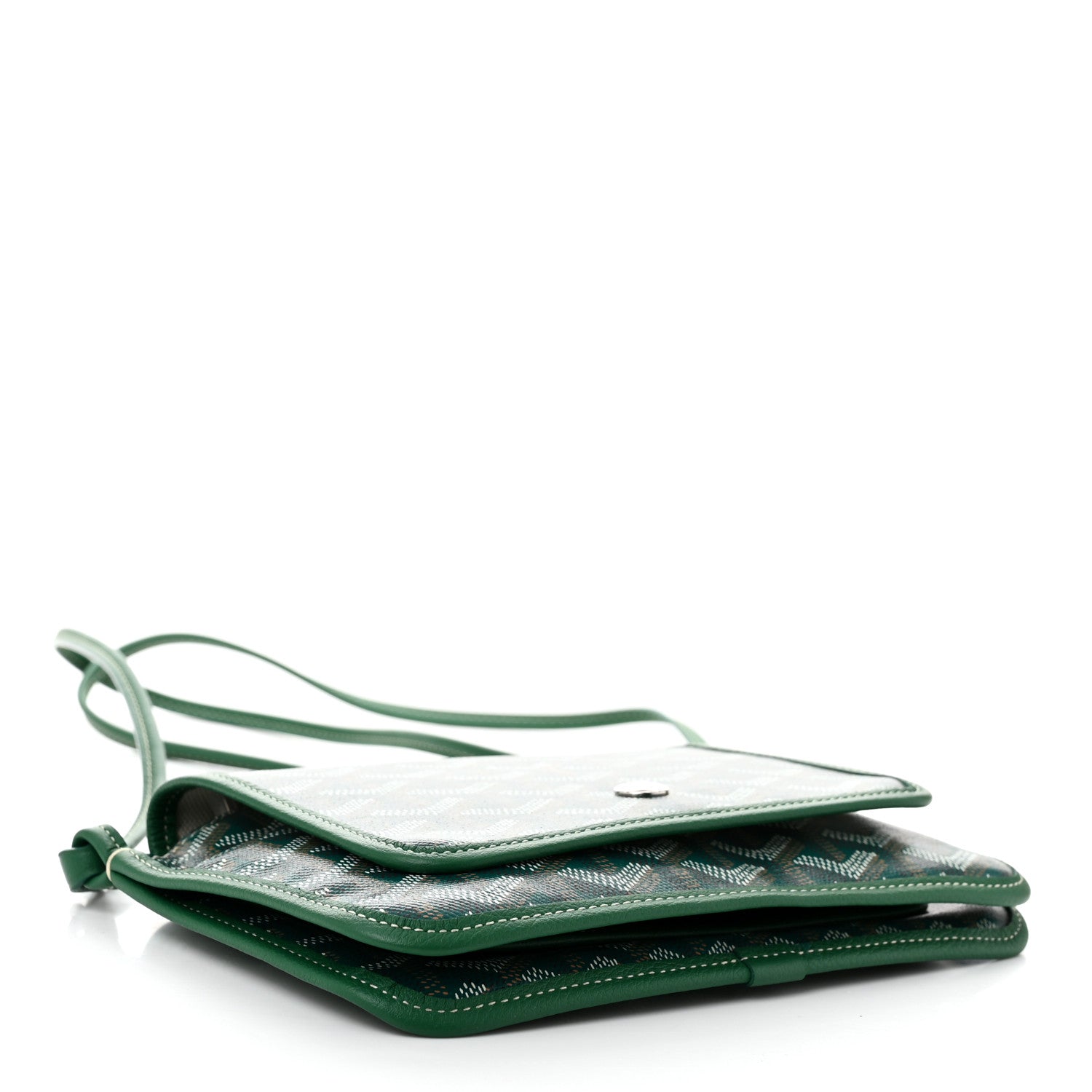 Goyard Goyardine Plumet Wallet Clutch Green 4 of 9
