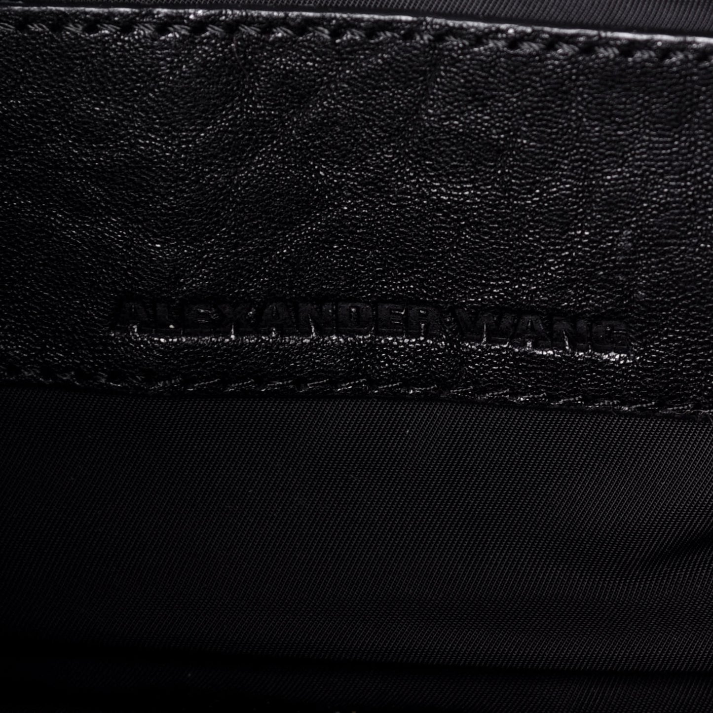 Pebbled Lambskin Mini Rockie Black Rose Gold Hardware