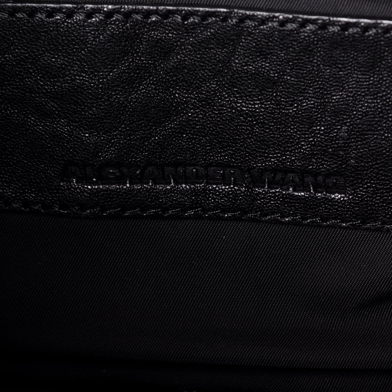 Alexander Wang Pebbled Lambskin Mini Rockie Black Rose Gold Hardware 7 of 9