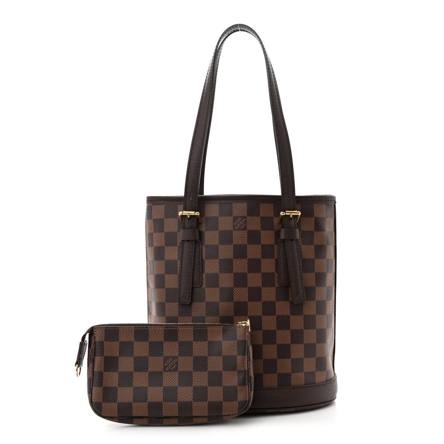 Louis Vuitton Damier Ebene Marais Bucket 23 3 of 10