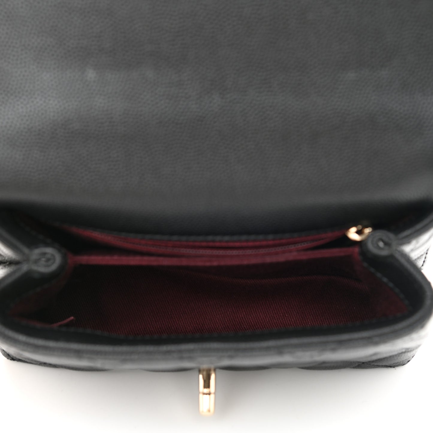 Caviar Quilted Extra Mini Coco Handle Flap Black