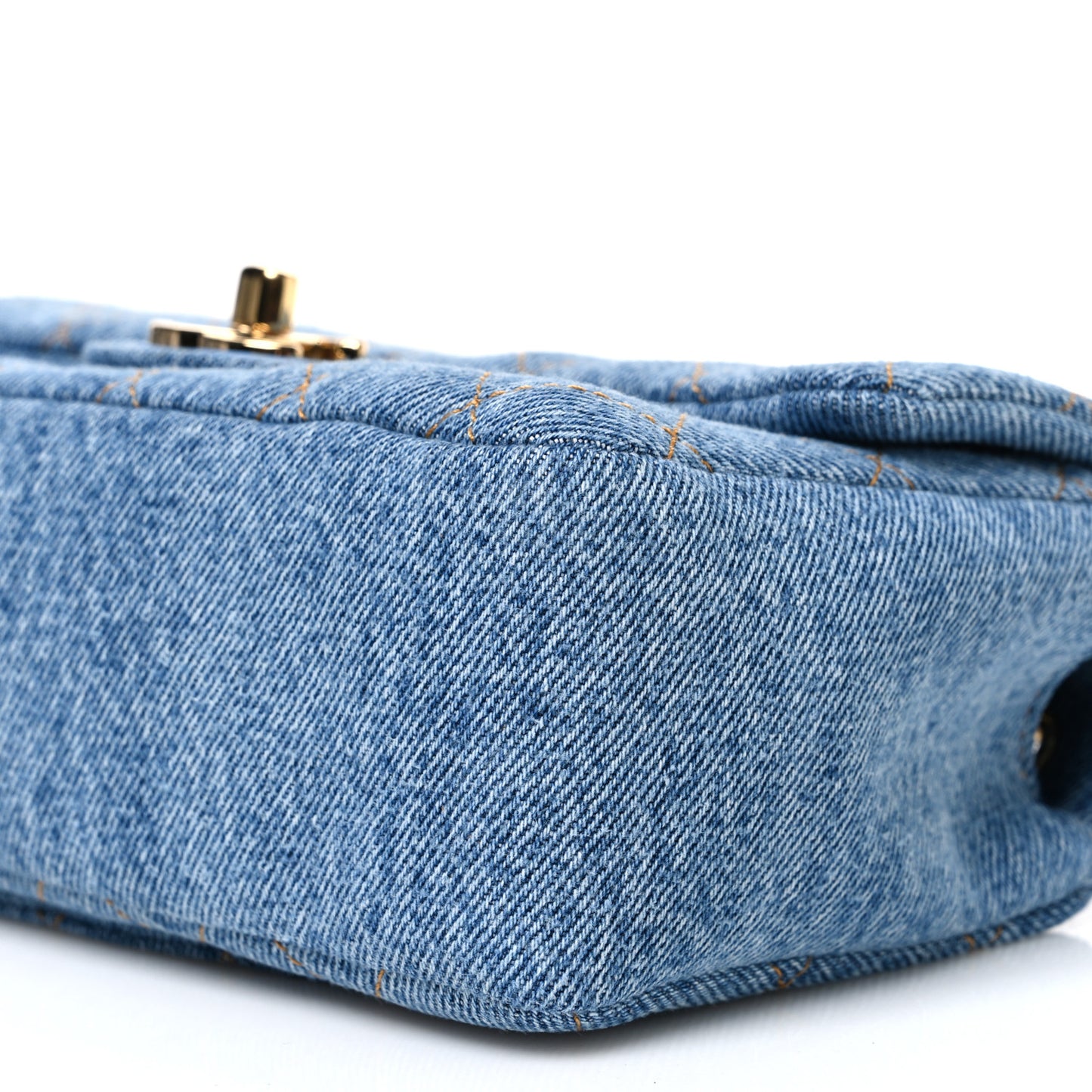 Denim Mini Souplissimo Flap Blue
