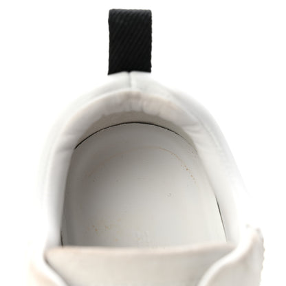 Hermes Calfskin Suede Goatskin Bouncing Sneakers 35.5 White Black 10 of 12