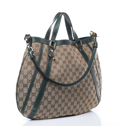 Gucci Monogram Medium Abbey Convertible Tote Green 3 of 12