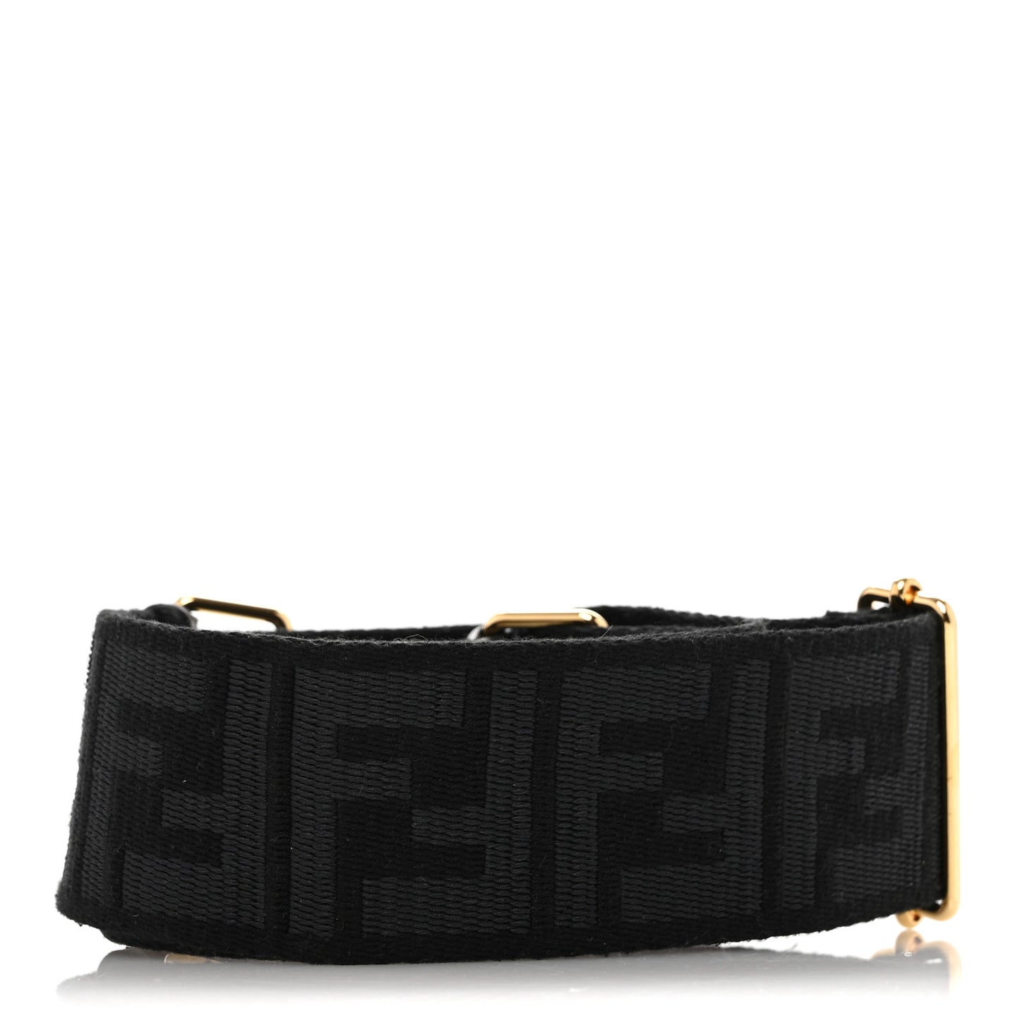 Ribbon Vitello Seta FF 1974 Adjustable Strap You Black