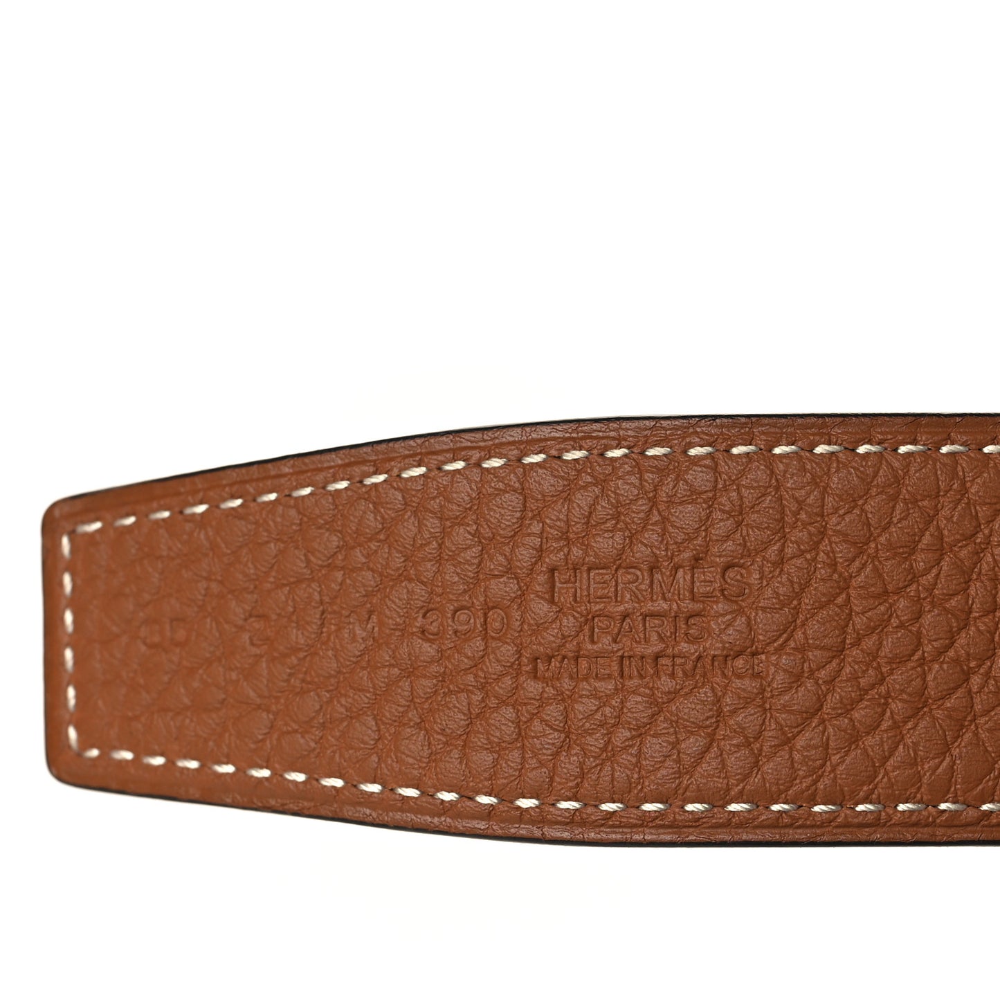 Togo Chaine D'Ancre 110 Belt Gold Black