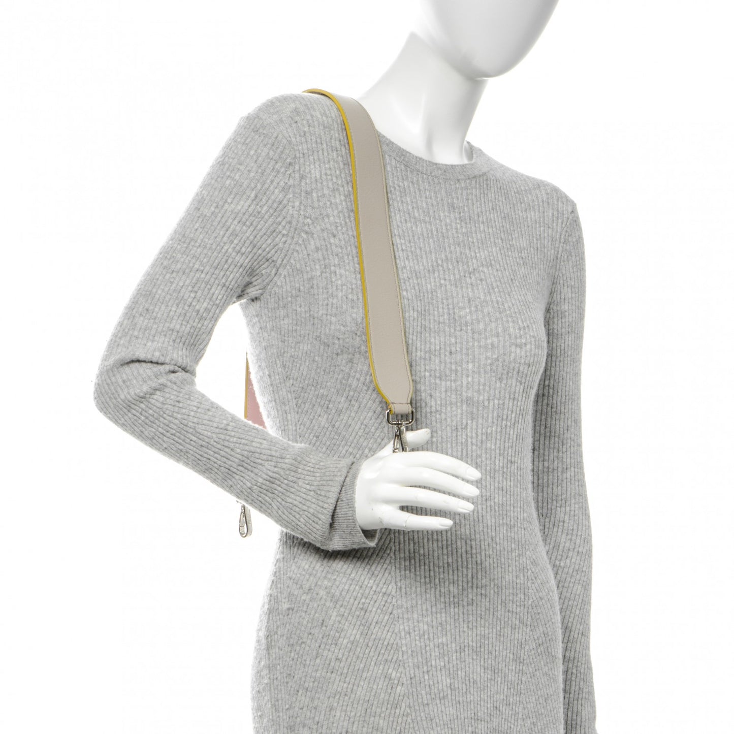 Vitello Dolce Bi-Color Strap You Grigio Polvere Bubblegum