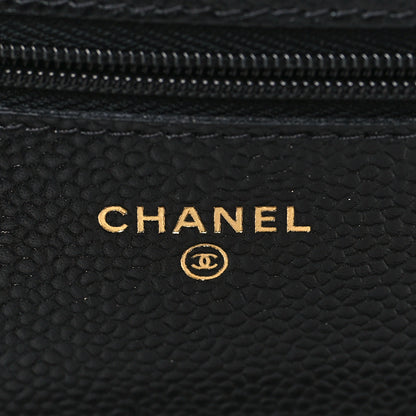 Chanel Caviar Quilted Wallet On Chain WOC Black 6 of 10