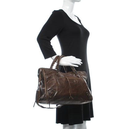 Balenciaga Agneau Classic Hardware City Olive Brown 2 of 19