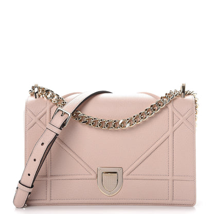 Christian Dior Grained Calfskin Medium Diorama Flap Bag Nude 1 of 8