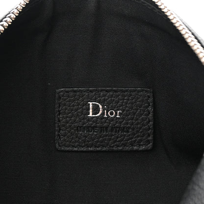 Christian Dior HOMME Grained Calfskin Mens Roller Pouch Black 6 of 12