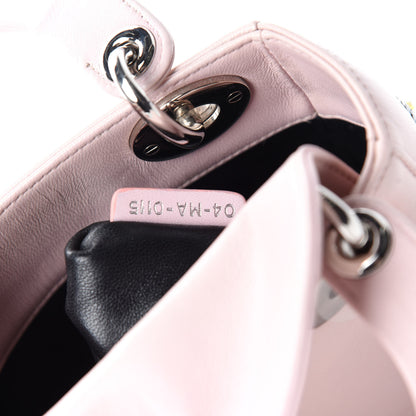 Christian Dior Lambskin Sequin Embroidered Mini Lady Dior Pink 12 of 13