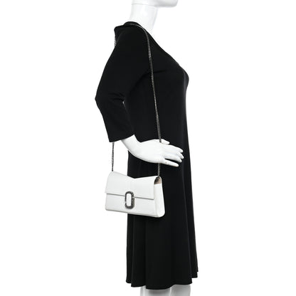 Marc Jacobs Calfskin Saint Marc Chain Wallet White 2 of 13