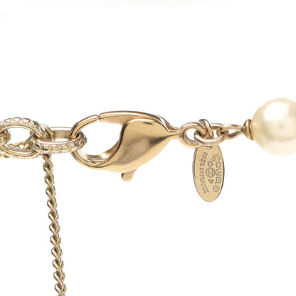 Chanel Pearl Enamel CC Long Necklace Gold 3 of 3
