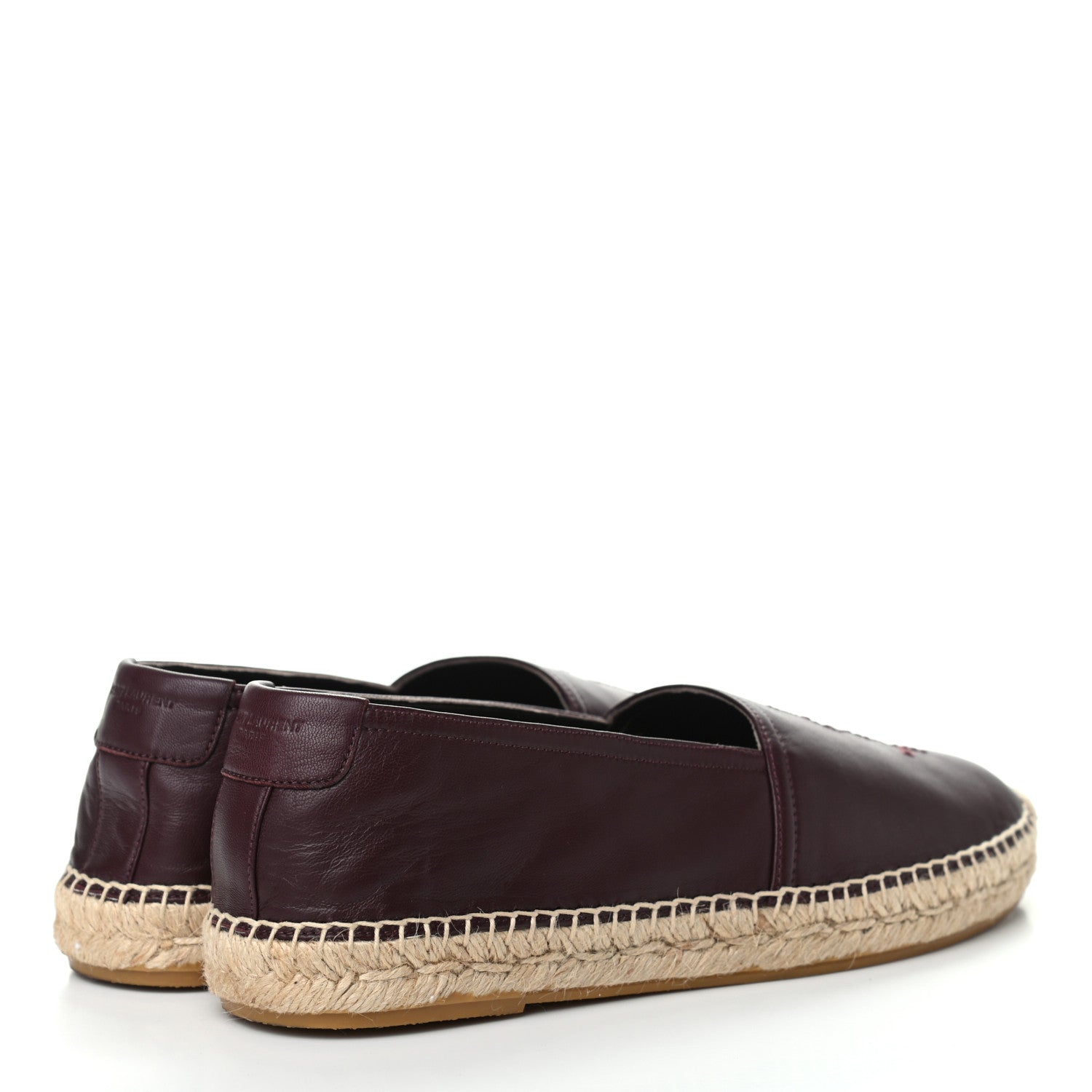 Saint Laurent Nappa Vendome Monogram Espadrilles 40.5 Barolo 4 of 10
