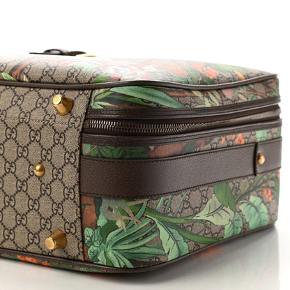 Gucci GG Supreme Monogram Tian Web Suitcase Beige Multicolor New Acero 9 of 11