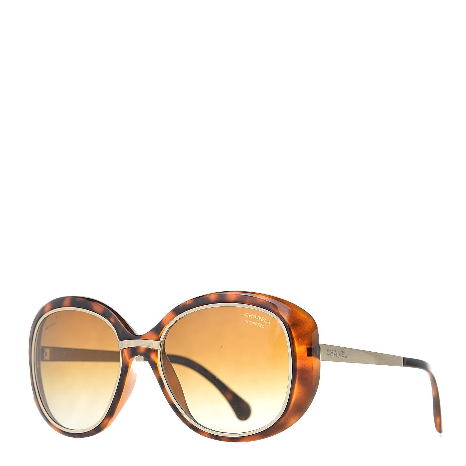 Chanel Polarized Sunglasses 6045-T Tortoise 1 of 8