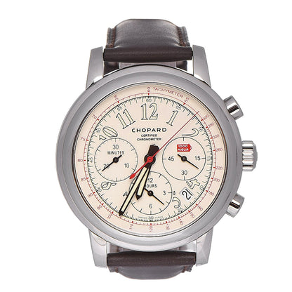 Chopard Stainless Steel Calfskin 42mm 1000 Mille Miglia Chronograph Automatic Watch 1 of 10
