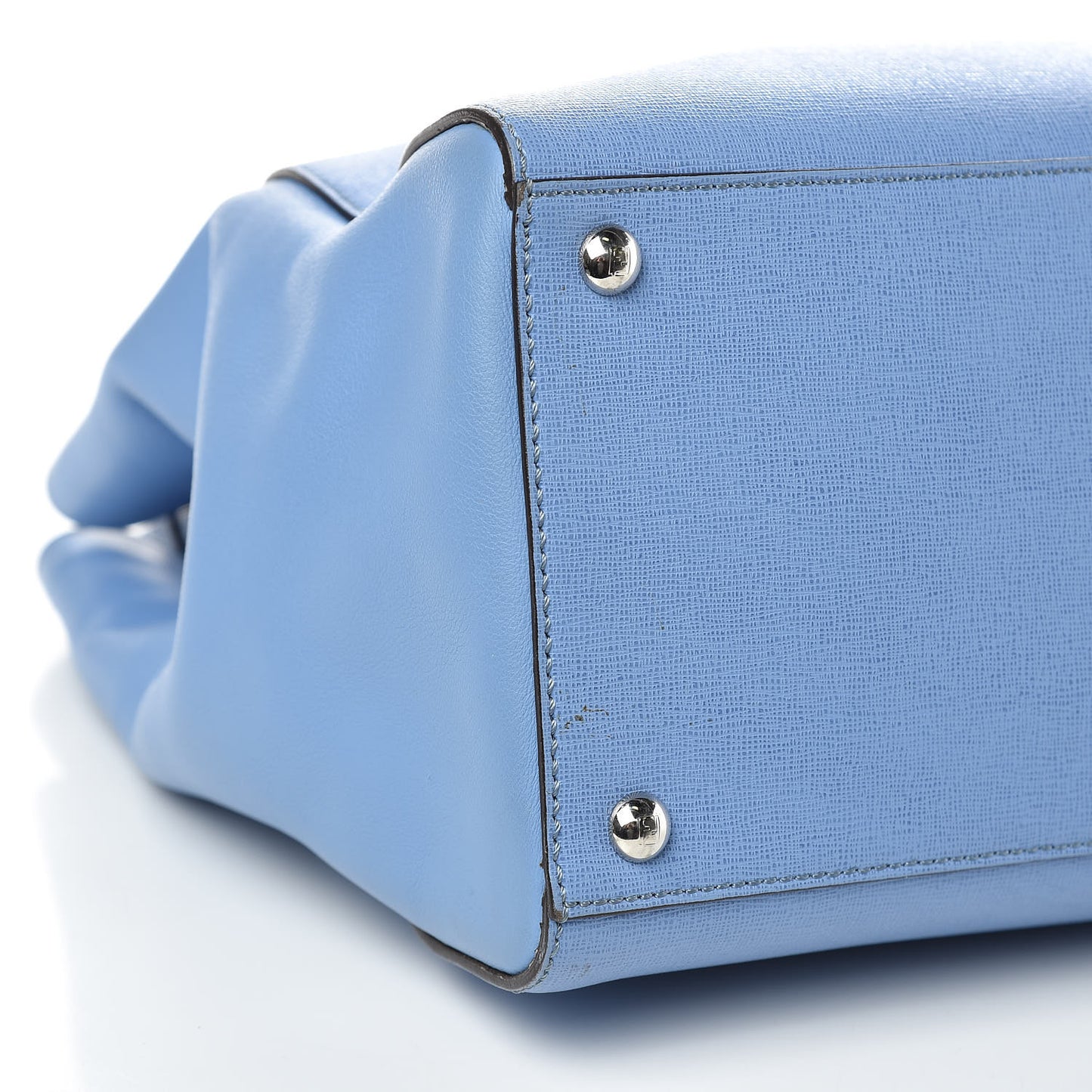 Vitello Elite Flamingo Regular 2Jours Tote Azzurro Nebula