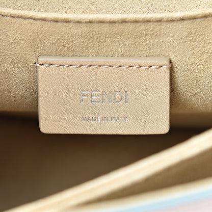 Fendi Vitello Liberty Scalloped Studded Kan I Shoulder Bag Soap 5 of 13