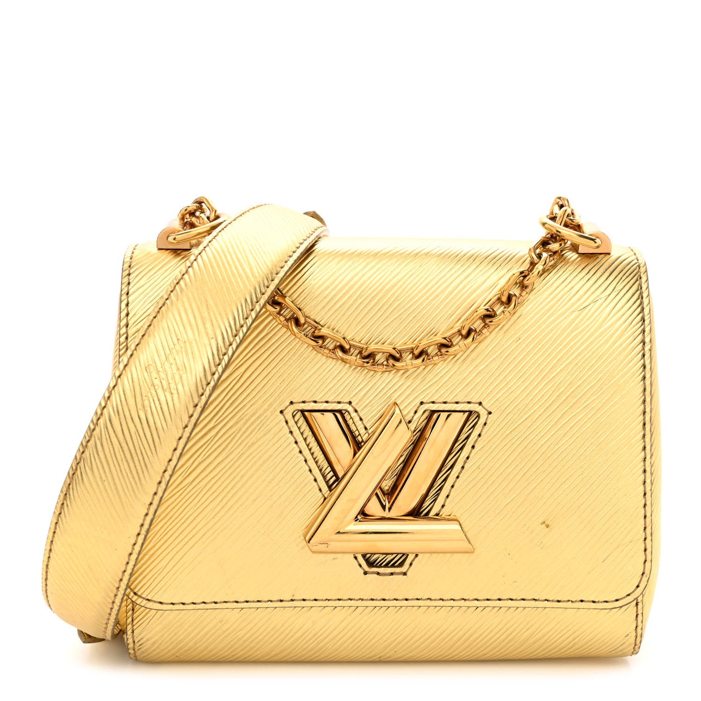 Epi Twist Shoulder Bag PM Gold