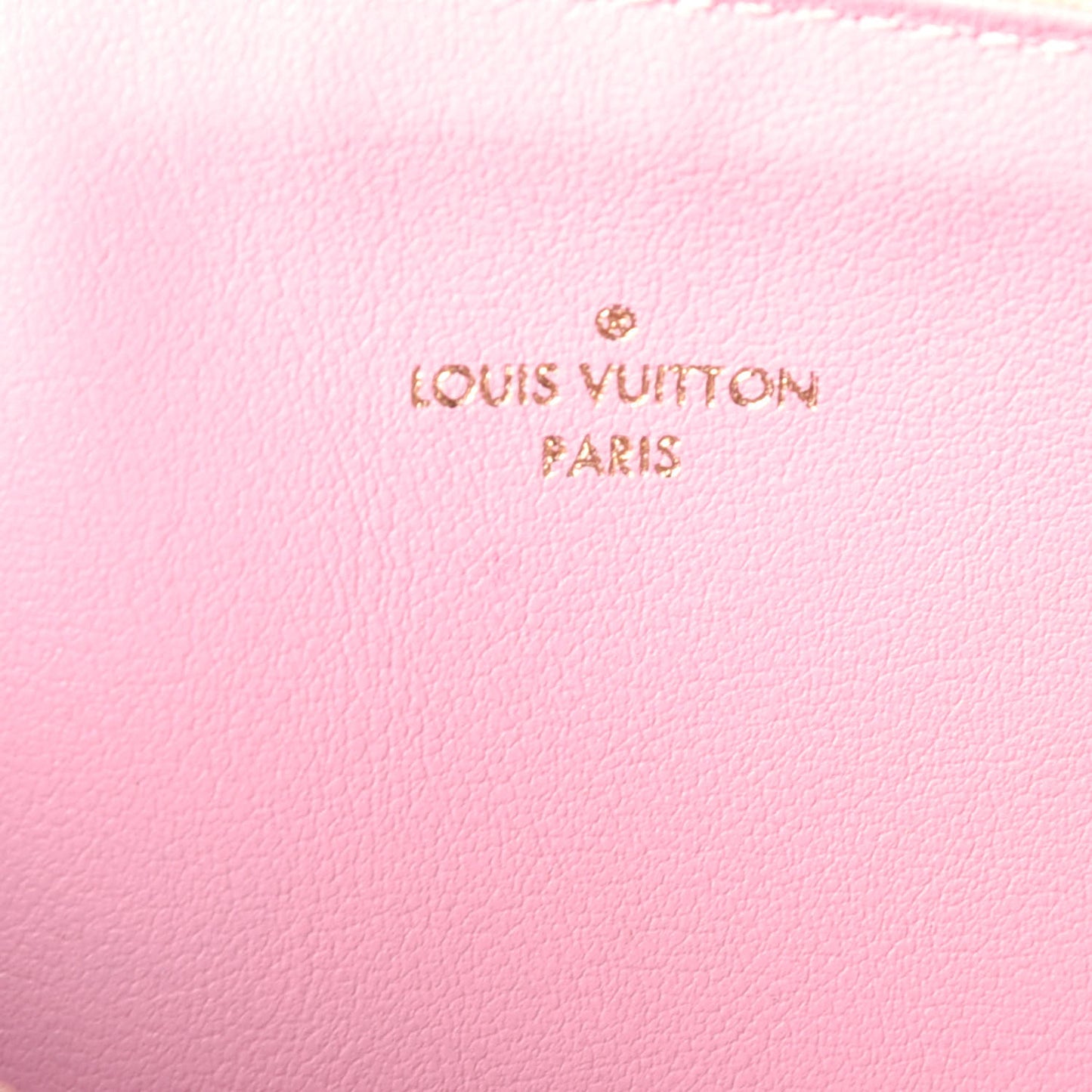 Damier Azur Felicie Chain Wallet Zippered Insert Rose Ballerine