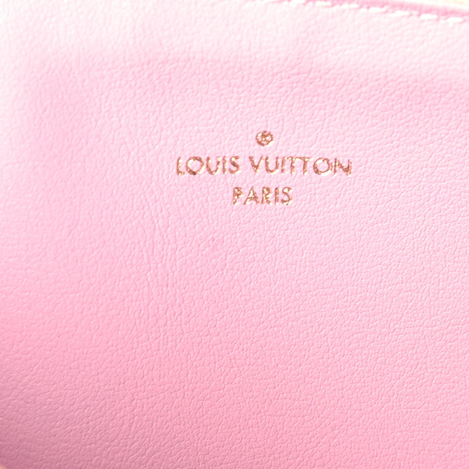 Louis Vuitton Damier Azur Felicie Chain Wallet Zippered Insert Rose Ballerine 6 of 8