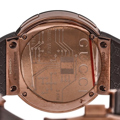 Gucci Stainless Steel Rubber 45mm Digital I-Gucci Watch Brown 5 of 5