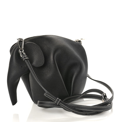 Loewe Calfskin Mini Elephant Crossbody Bag Black 3 of 7