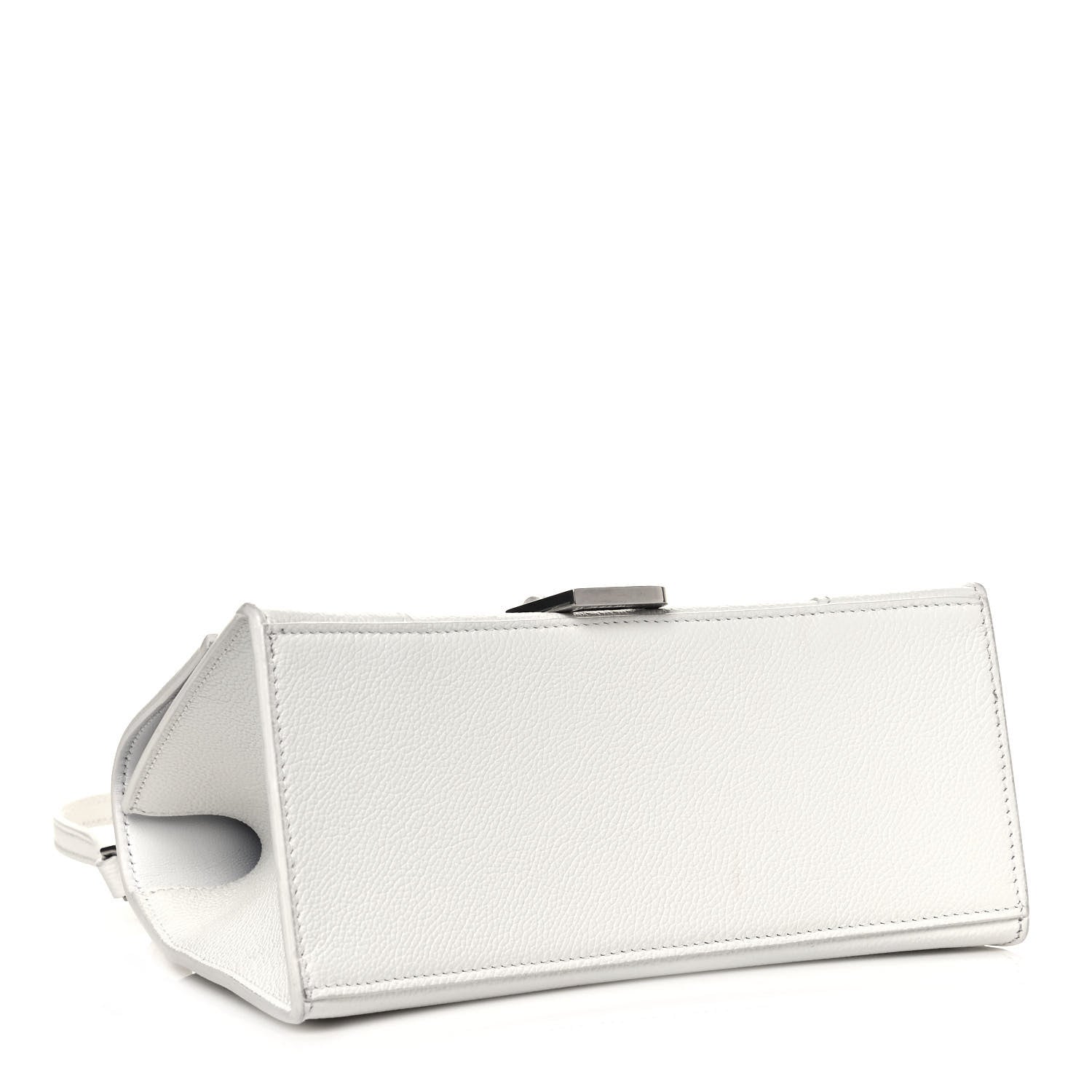 Balenciaga Grained Calfskin Small Hourglass Top Handle Bag White 4 of 13