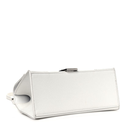 Balenciaga Grained Calfskin Small Hourglass Top Handle Bag White 4 of 13