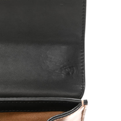 Gucci GG Supreme Monogram Calfskin Small Padlock Shoulder Bag Beige Black Cuir 12 of 15