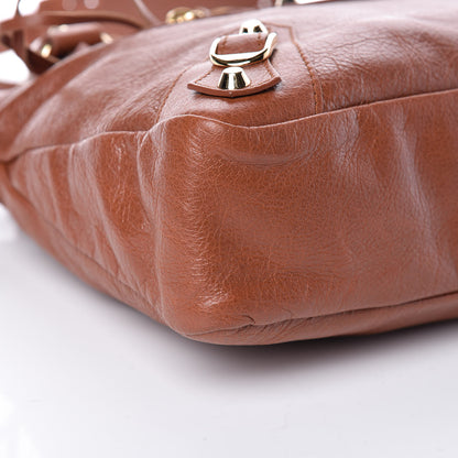 Balenciaga Agneau Classic Gold Hardware Town Marron Cognac 8 of 9