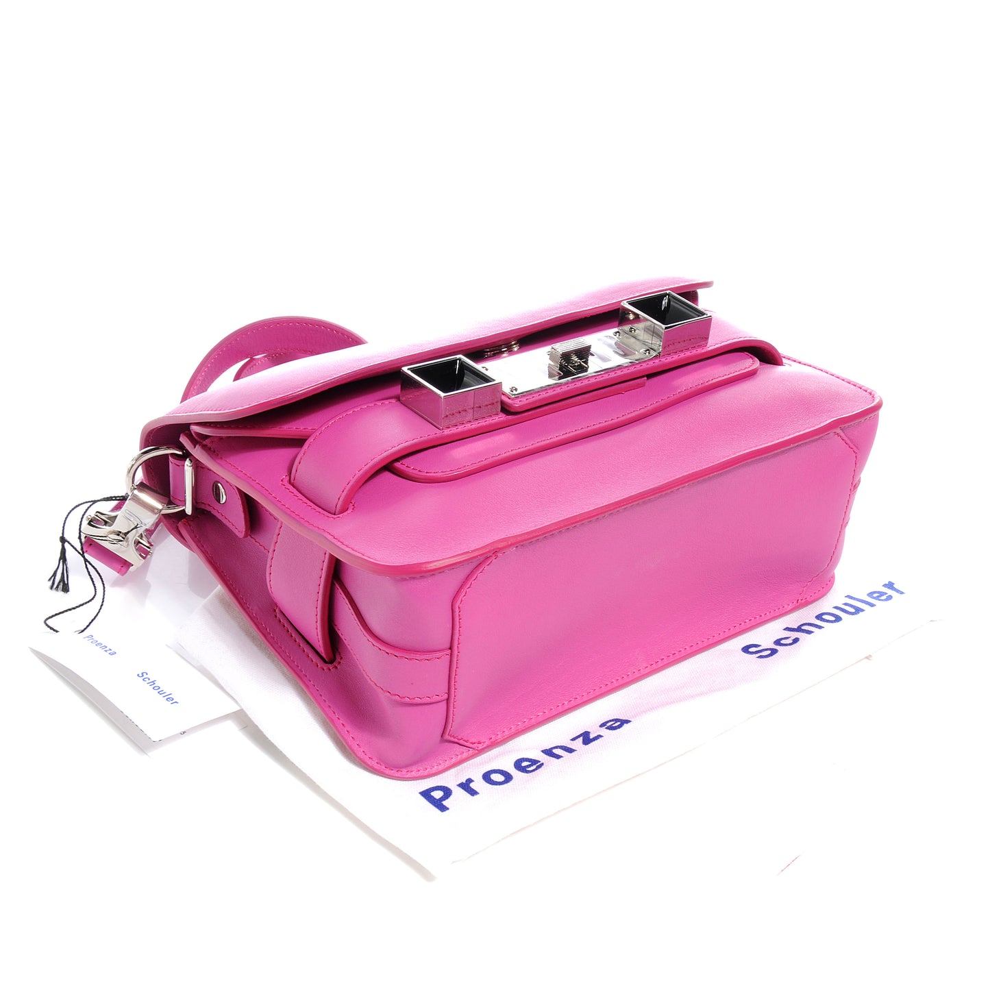 Leather Mini PS11 Classic Shoulder Bag Fuschia