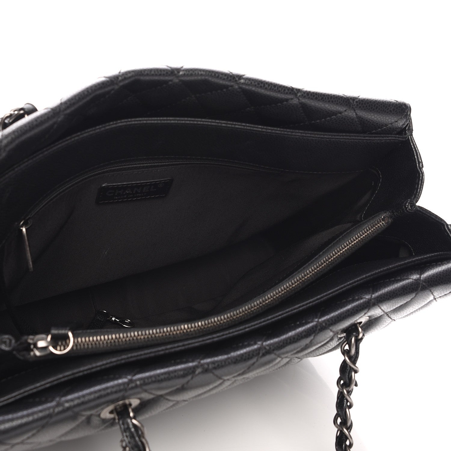 Chanel Caviar Quilted City Shopping Tote Black 5 of 8