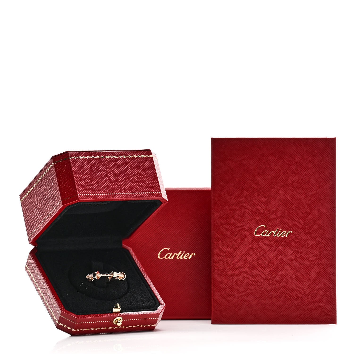 Cartier 18K Pink Gold Ecrou De Cartier Ring 56 7.5 5 of 5