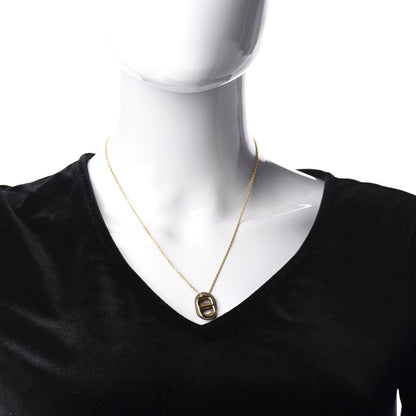 Hermes Swift O'Maillon Pendant Necklace Etoupe 2 of 8