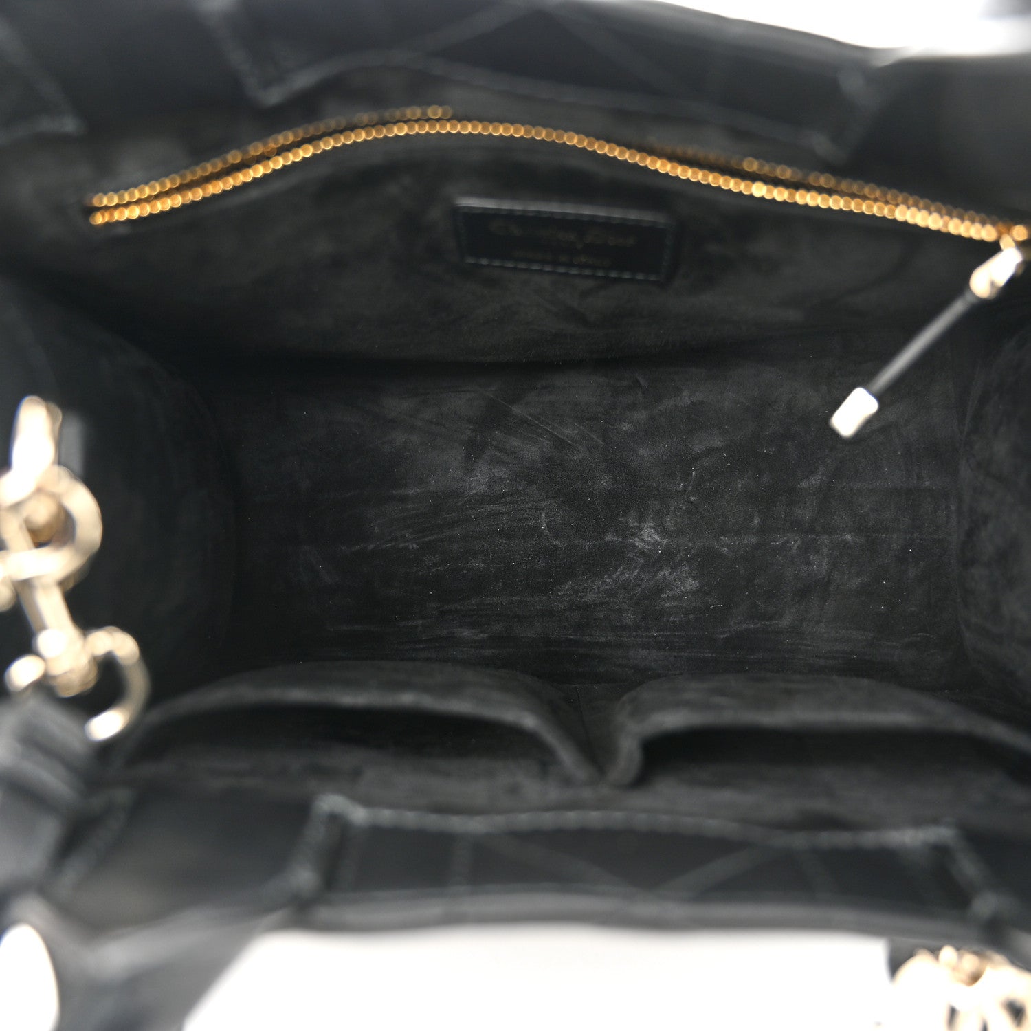 Christian Dior Calfskin Macro Cannage Small Book Tote Black 5 of 10