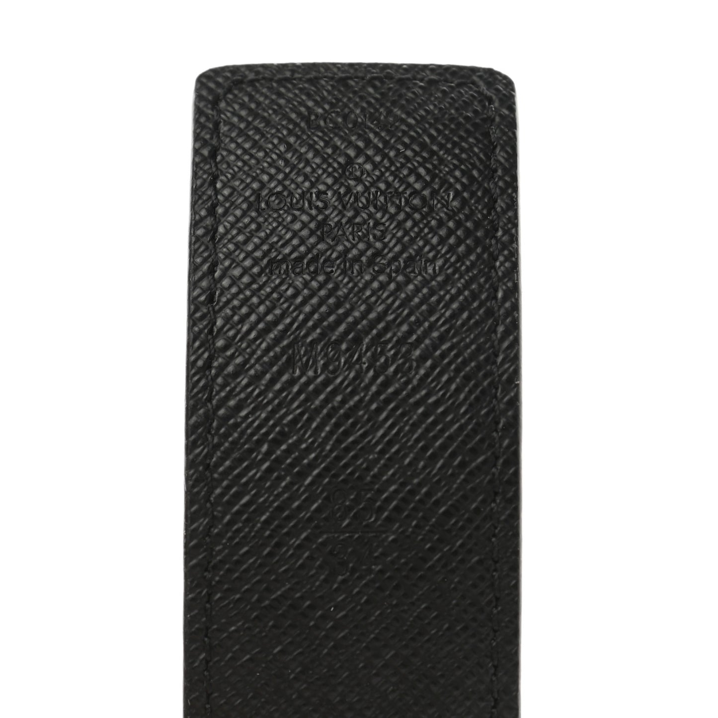 Calfskin Monogram 30mm LV Initiales Reversible Belt 85 34 Black