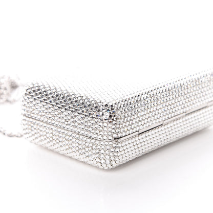 Judith Leiber Crystal Minaudiere Clutch Silver 6 of 9