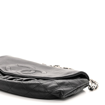 Chanel Caviar Half Moon Wallet On Chain WOC Black 10 of 12